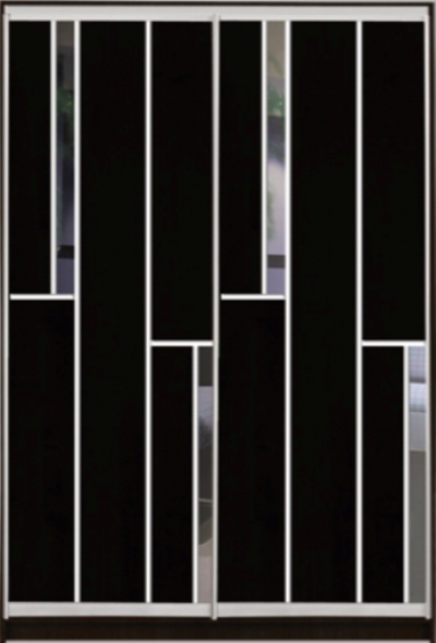 

Шкаф купе Luxe Studio Стандарт-3 ДСП/Зеркало-8 1000x2200x600 двухдверный