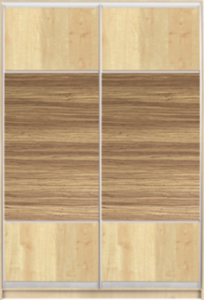 

Шкаф купе Luxe Studio Стандарт-2 ДСП-9 1300x2200x600 двухдверный