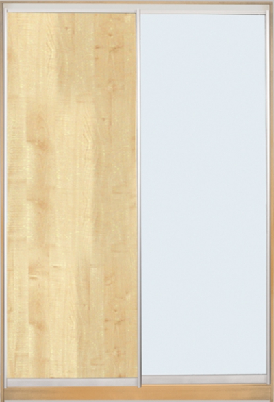 

Шкаф купе Luxe Studio Стандарт-3 ДСП/Зеркало с Пескоструем-2 1100x2200x450 двухдверный