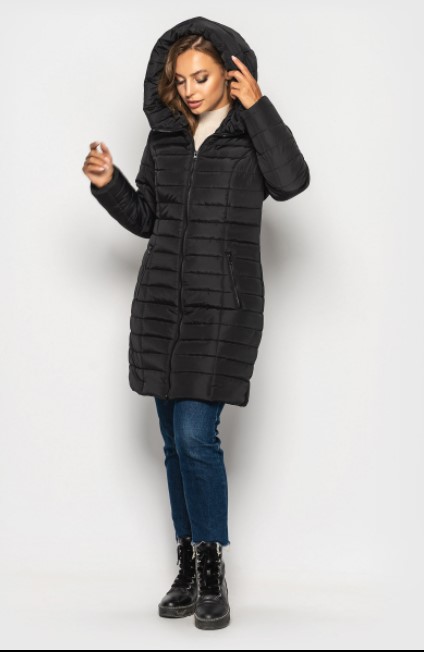 

Женская куртка зимняя MODA 00019-5 (50) XL Черный (00019-5 D)