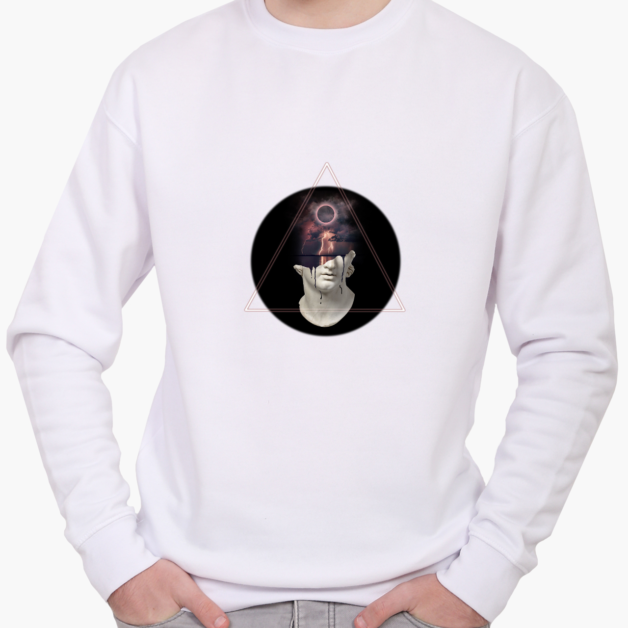 

Свитшот мужской Покемон (8771-1983) Белый XXL
