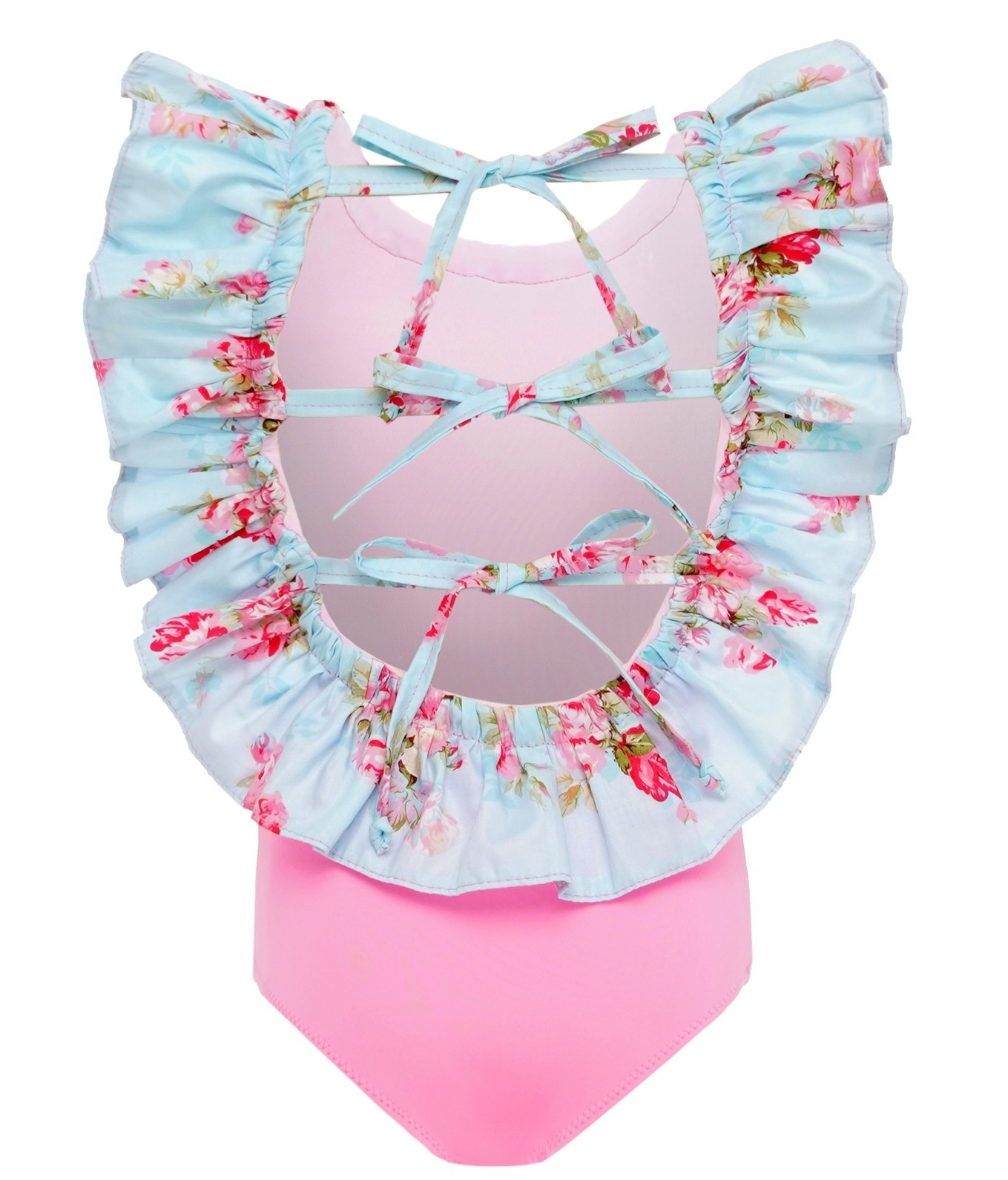 

Цельный купальник BabyLadySwim K322 140 см Розовый с рюшками