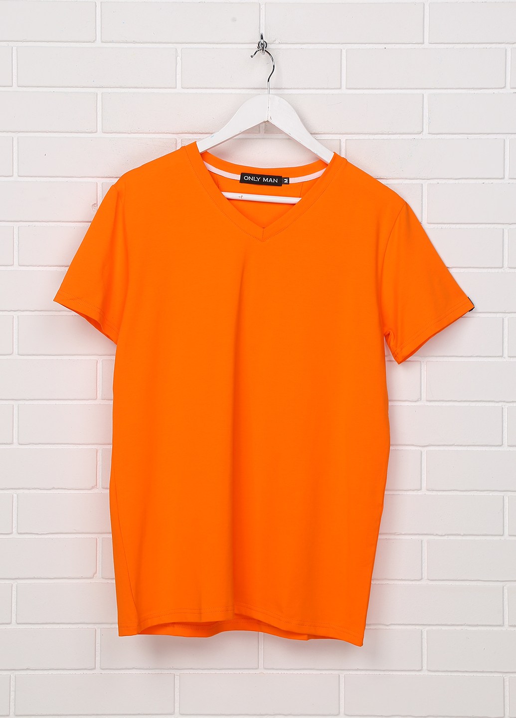 

Футболка "Only Man" (95-TSH-3-02-V-orange/small-silver-back-XXL)