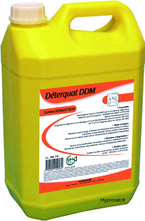 

Засіб для знежирення і дезінфекції Hydrachim Deterquat DDM, 5л