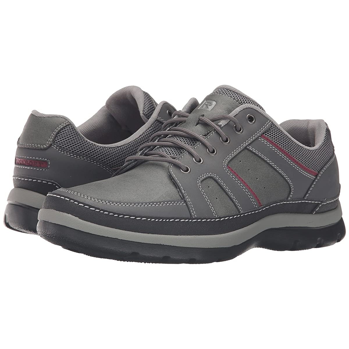 

Сникеры Rockport Get Your Kicks Mudguard Castlerock Grey Leather, 45 (290 мм)