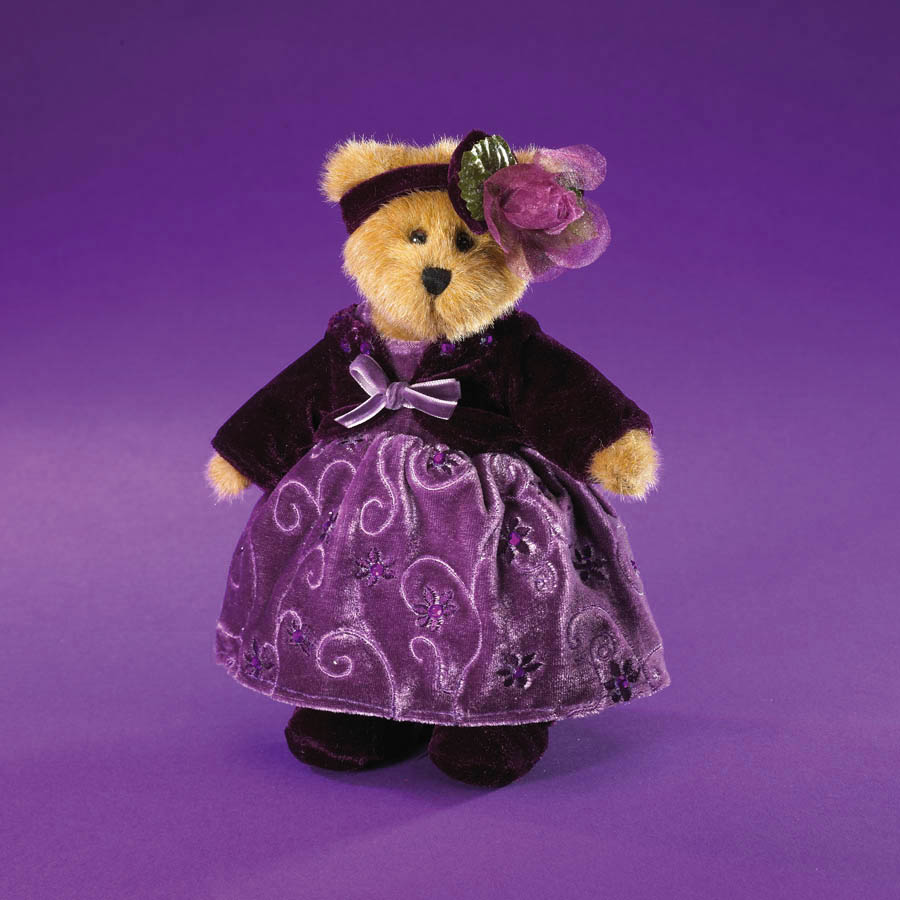 

Американский коллекционный Boyds Bears медведь Ava Gembeary Фиолетовый ( 2007 )