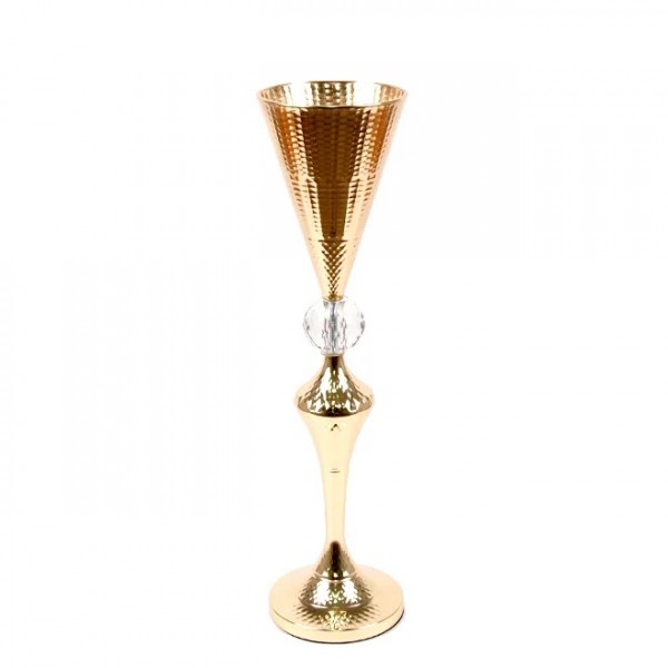 

Подсвечник Flora металлический золотой H-54 см. 22233