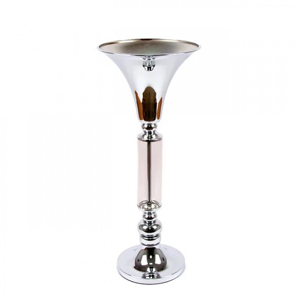 

Подсвечник Flora металлический серебряный H-61 см. 22247