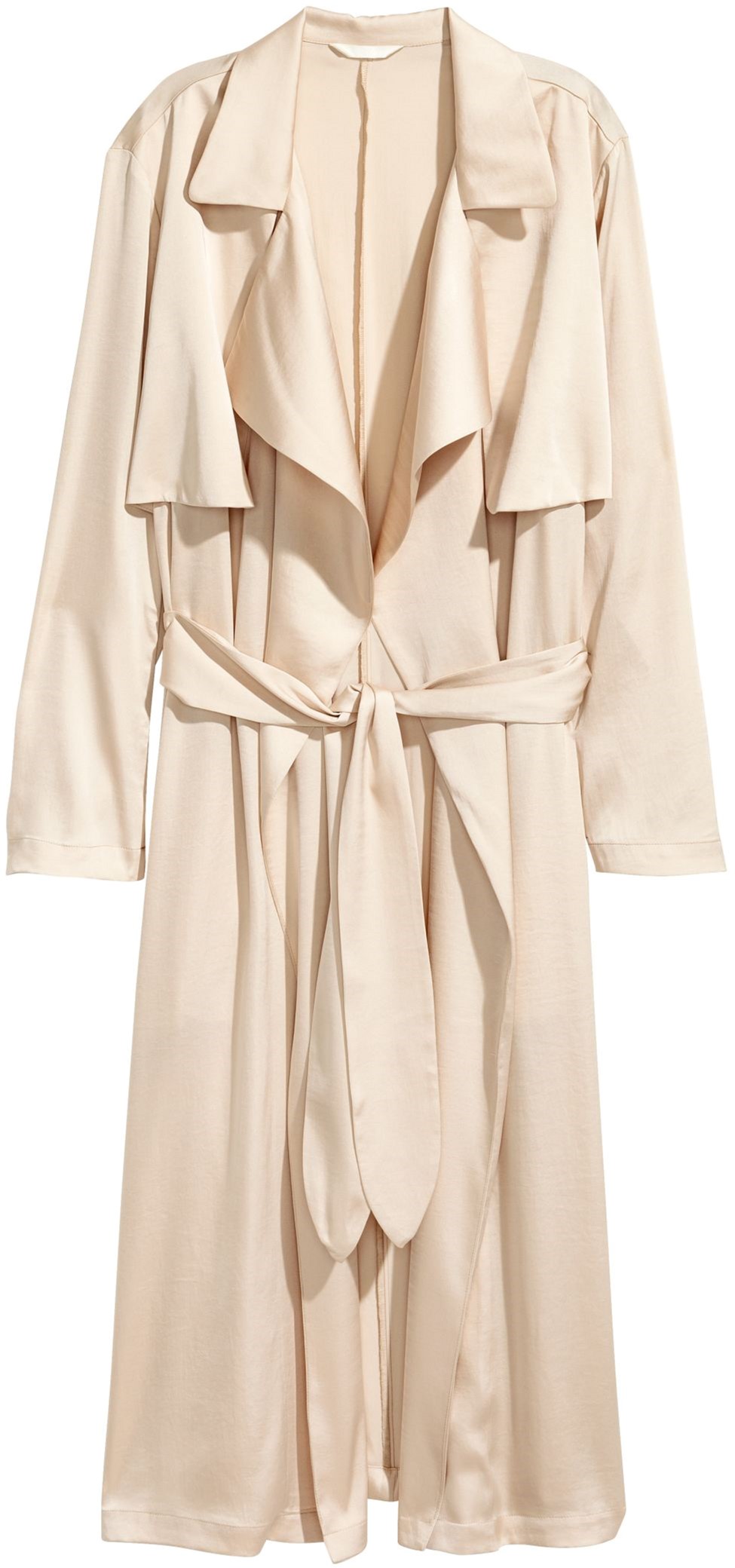 

Тренч H&M 4880775RP21 38 Светло-бежевый