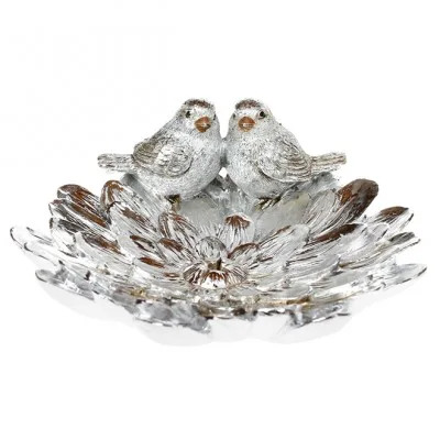 

Блюдо декоративное серебряное Flora 20 см. 11264
