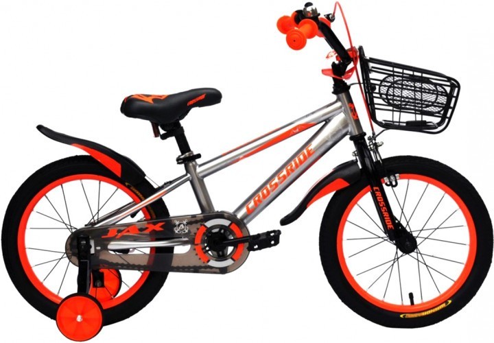 

Детский велосипед Crossride Jax 16" Серо-оранжевый