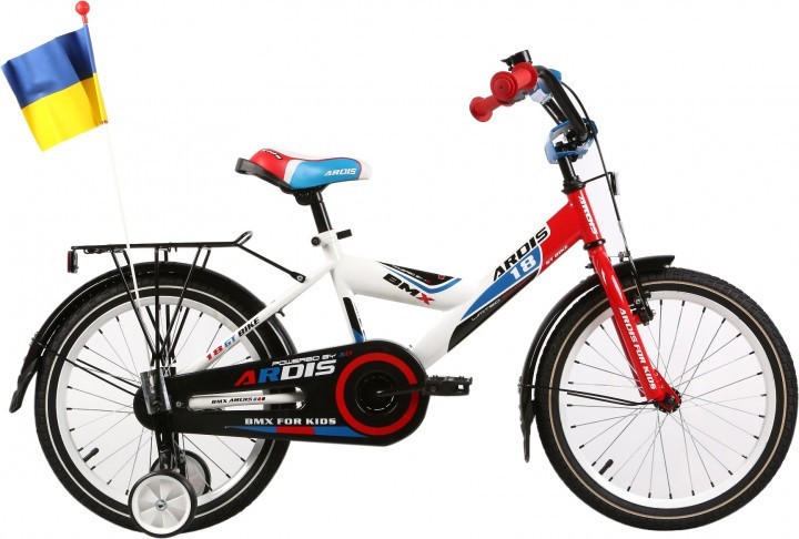 

Детский велосипед Ardis GT-Bike 16" 9" Бело-Красно-Синий