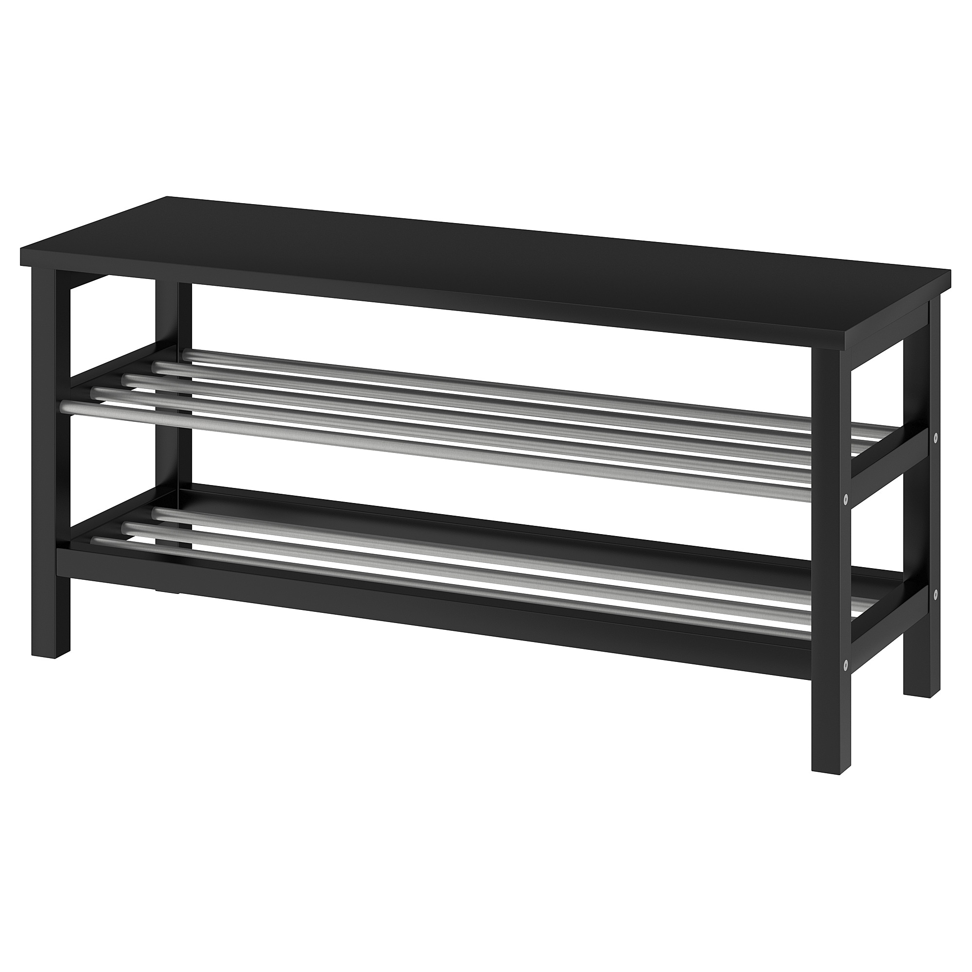 

Скамья с полкой для обуви IKEA ЧУСИГ черный 501.527.03