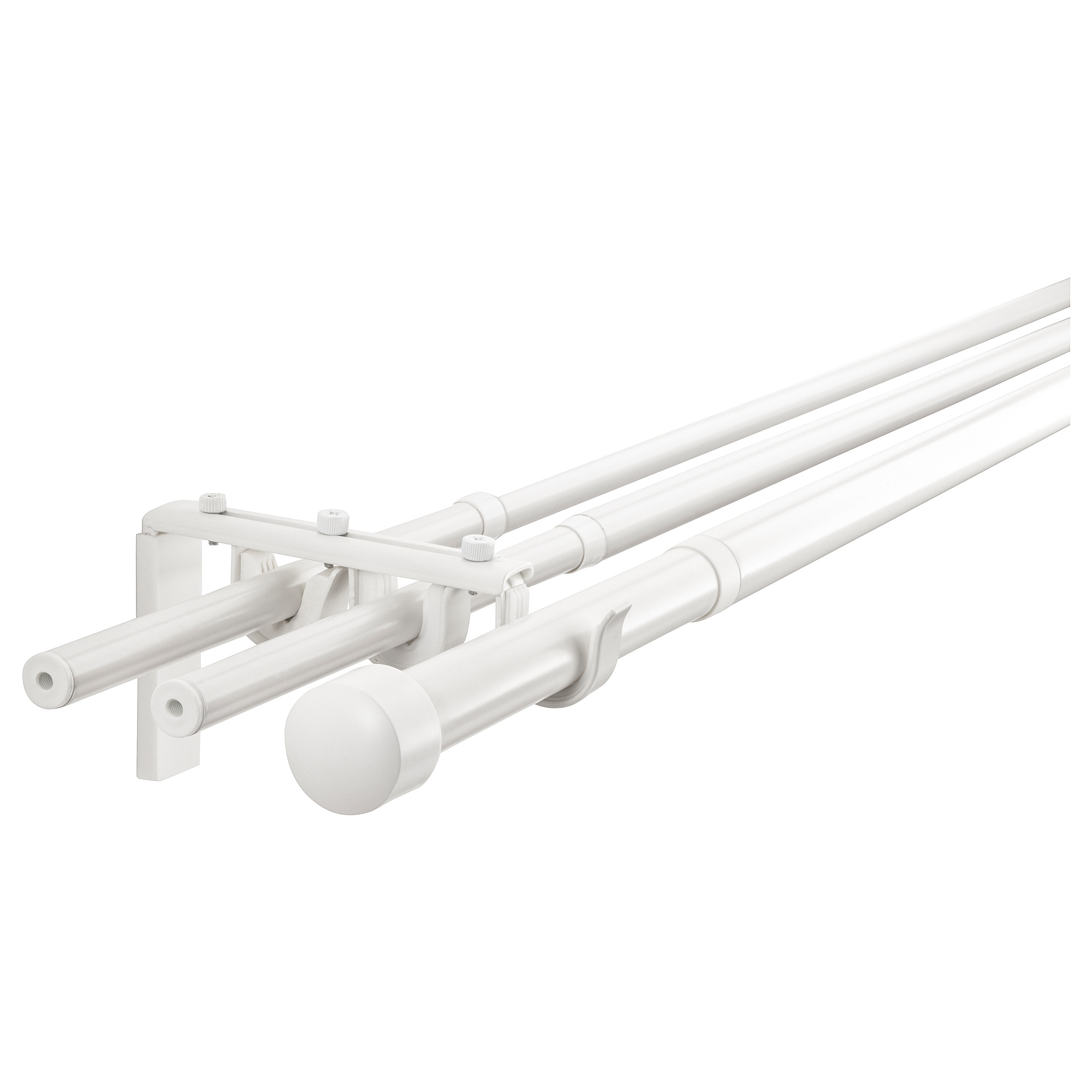 

Тройной гардинный карниз IKEA РЭККА / ХУГАД белый 799.295.86