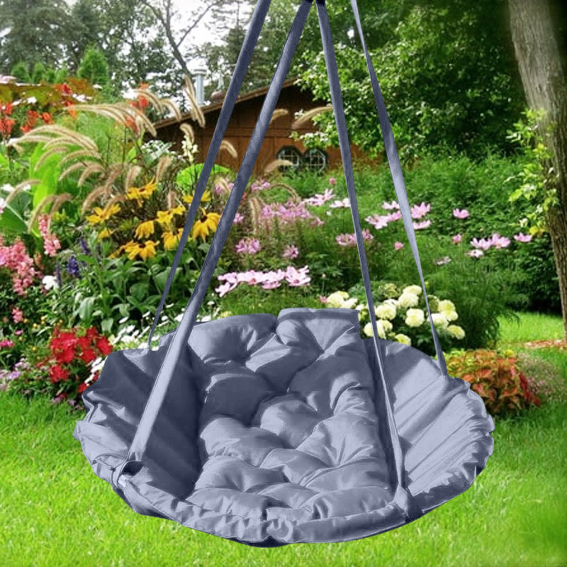 

Подвесное кресло-гамак Time Textile Gray O120 см Серый TT108
