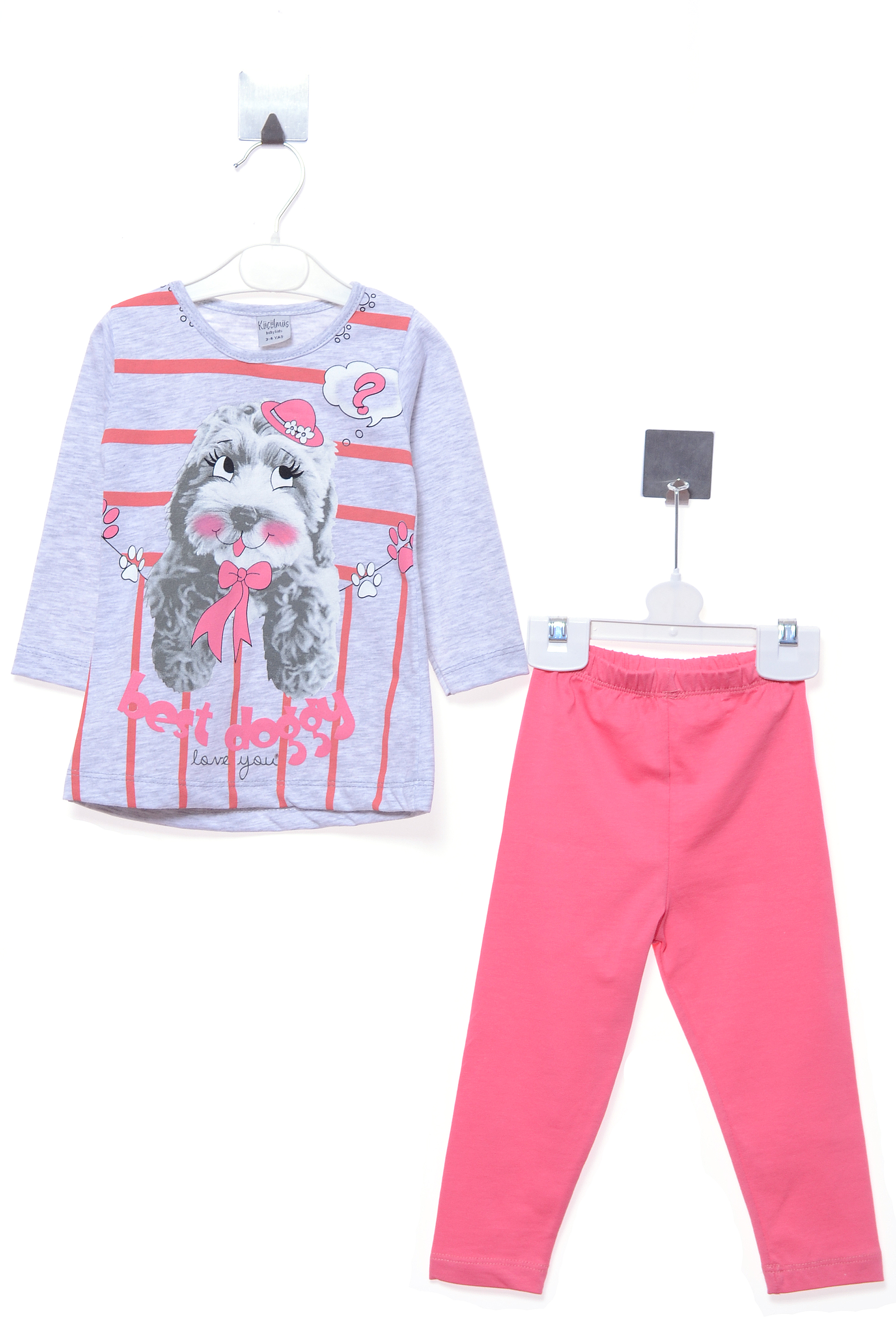 

Костюм (лосины, туника) Kucukmix 5-6 лет (110-116 см) серый (92156c)