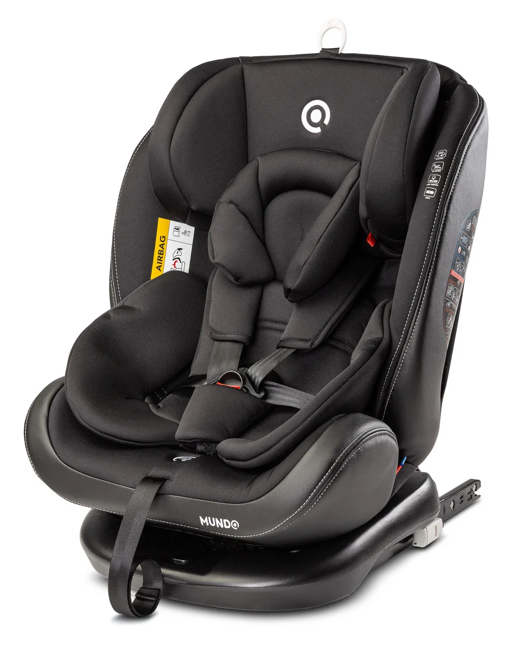 

Автокресло Caretero Mundo группа 0+/1/2/3 (0-36 кг) с системой Isofix + ремень TopTether + 3-ступенчатая регулировка спинки Черный