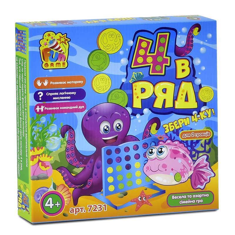 

Игра 7231 "4 в ряд" (12) в коробке "FUN GAME", (Украина)