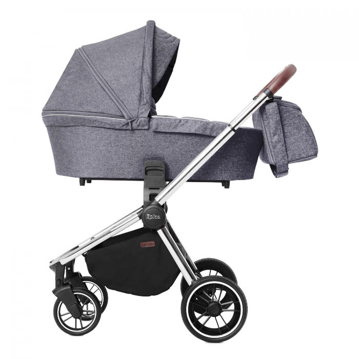 

Коляска универсальная детская с автокреслом CARRELLO Epica CRL-8511/1 (3in1) Silver Grey +дождевик