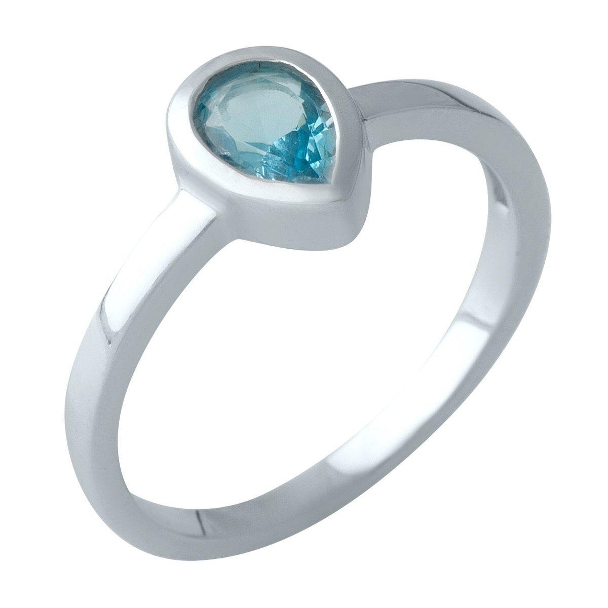 

Серебряное кольцо с аквамарином nano 1997314 17,5 размер