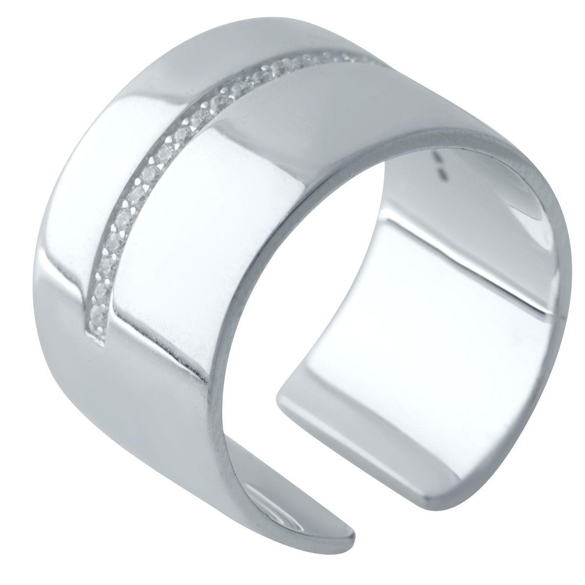 

Серебряное кольцо с фианитами 2029496 19.5 размер