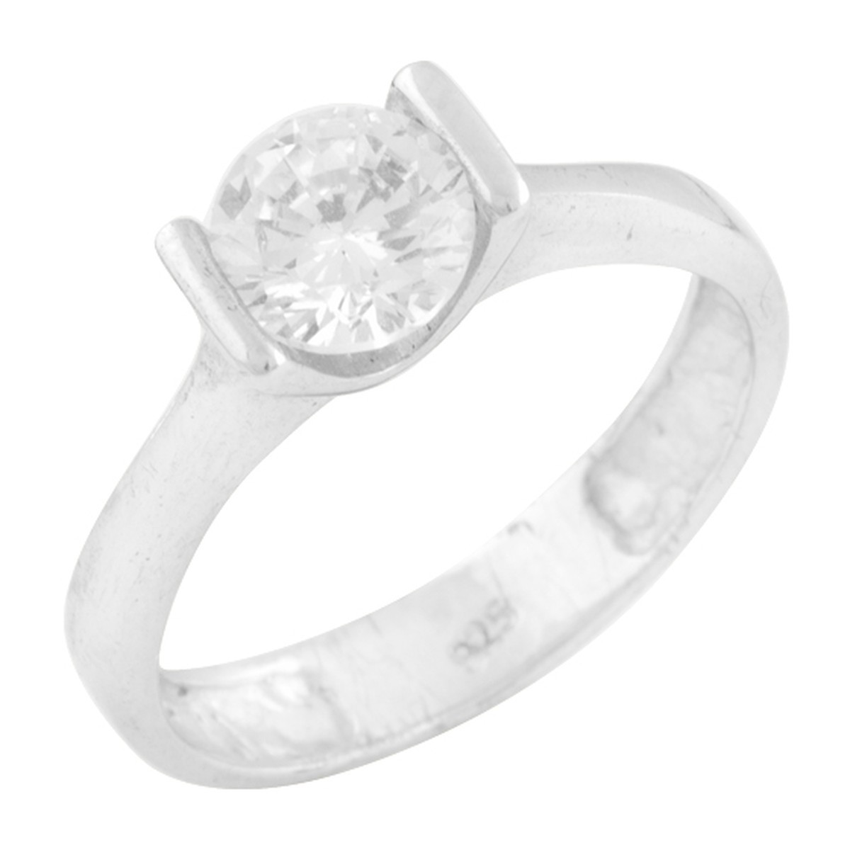 

Серебряное кольцо с фианитами 0583440 17.5 размер