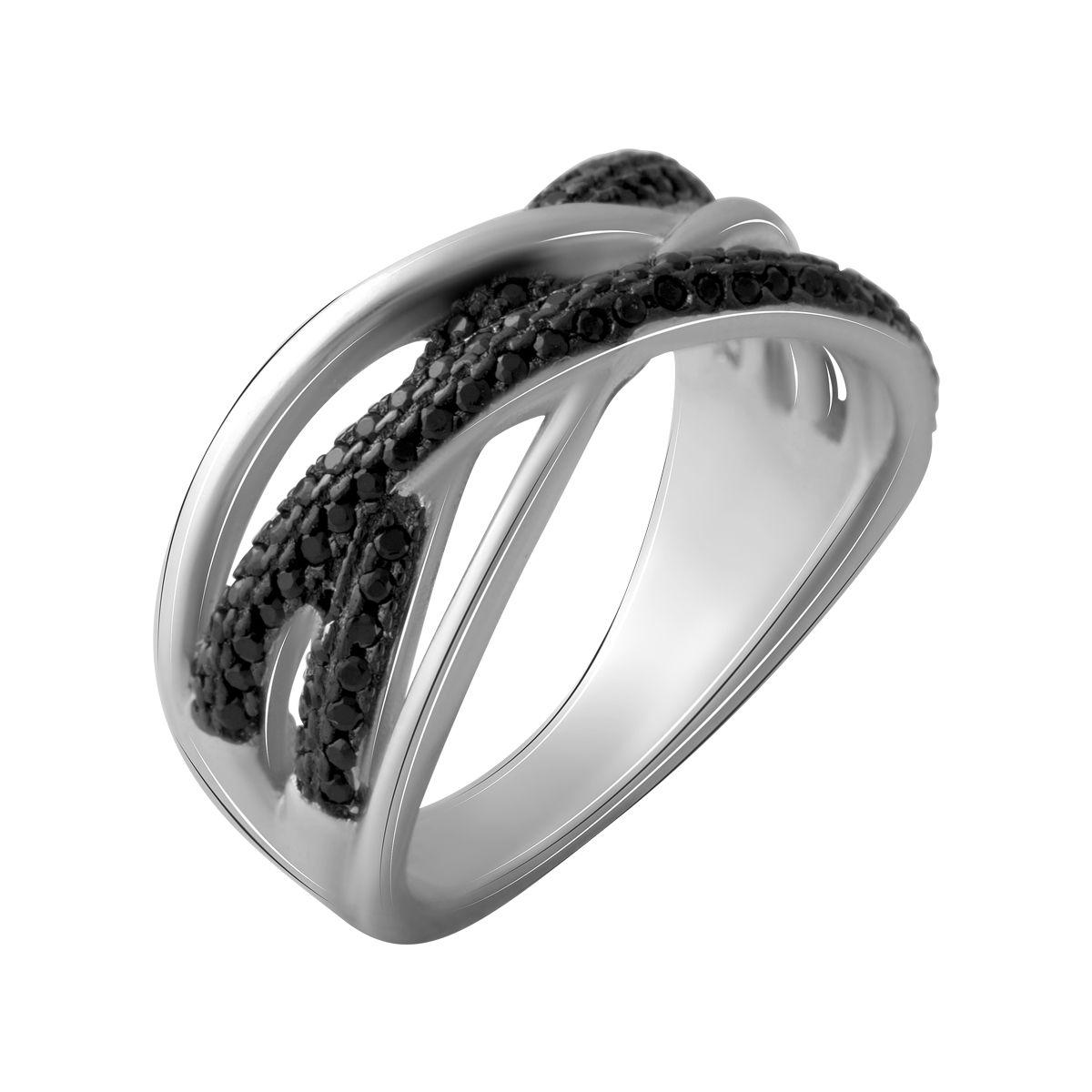 

Серебряное кольцо с фианитами 2067306 16,5 размер