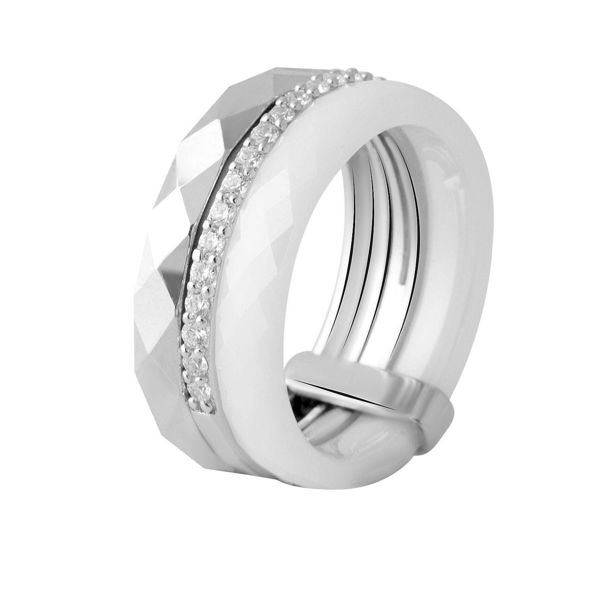 

Серебряное кольцо с керамикой 2048213 17.5 размер