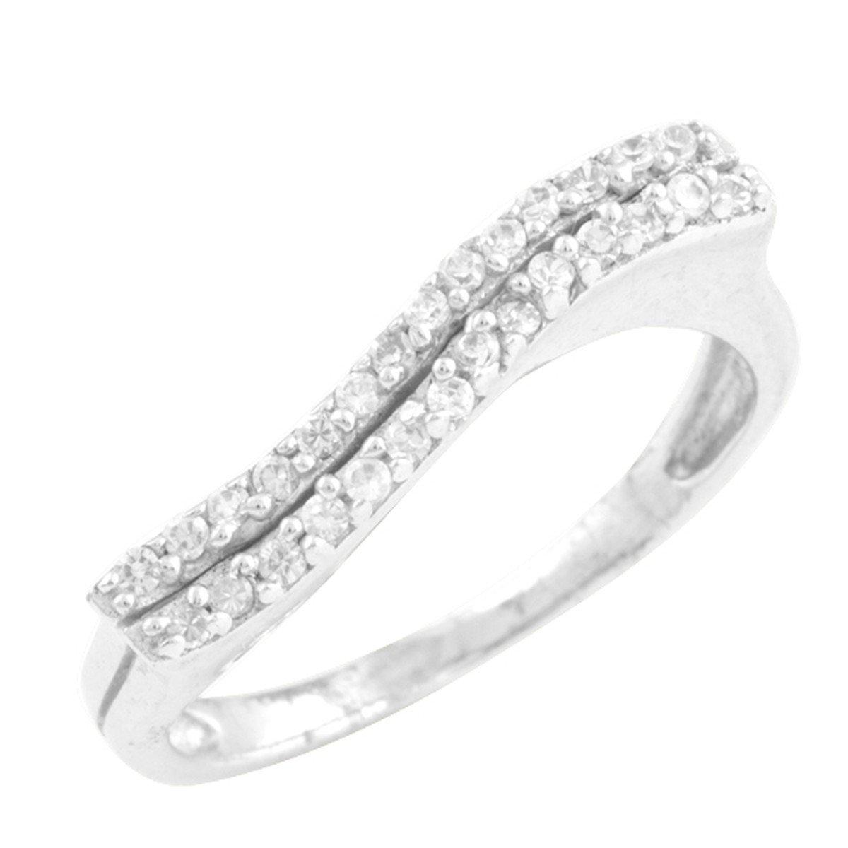

Серебряное кольцо с фианитами 0130019 18 размер