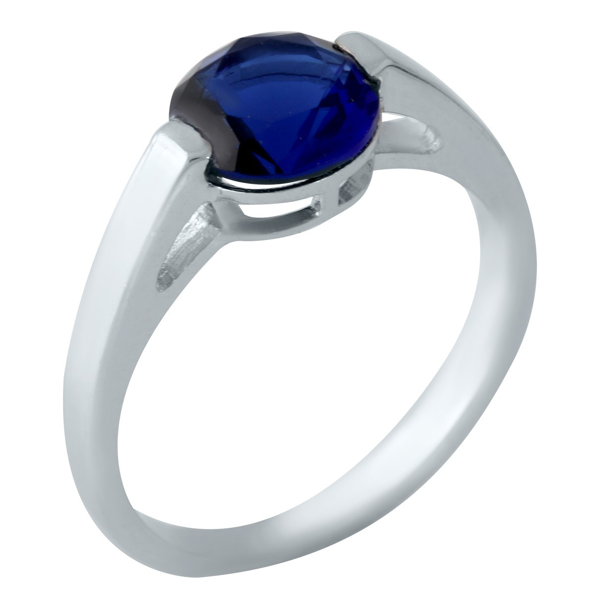 

Серебряное кольцо с сапфиром nano 1.438ct 1959282 17 размер