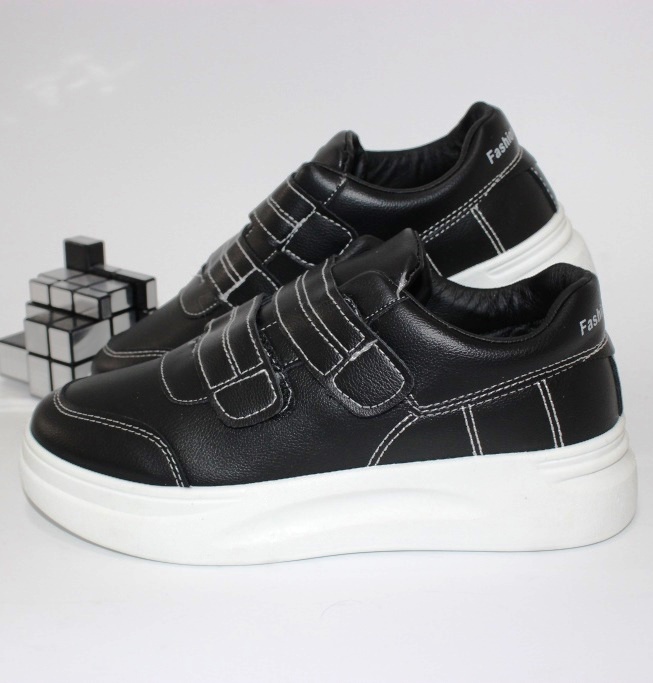 

Кроссовки на липучках Shoes W01-black 37 22.5см черный