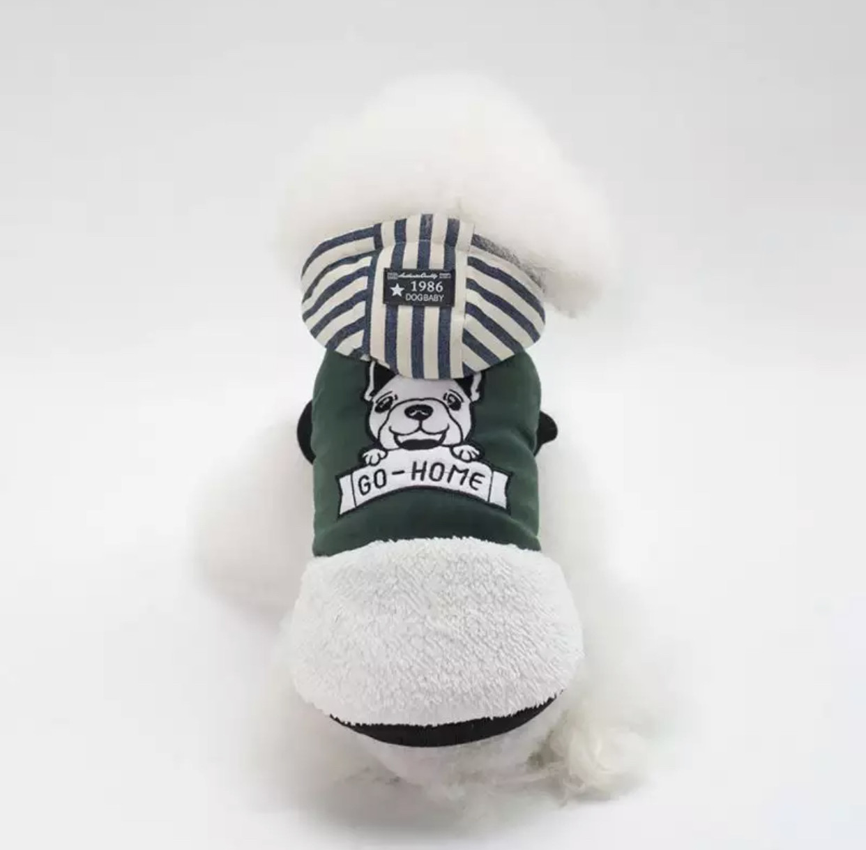

Жилетка для собак Dog Baby FrenchDog S Green
