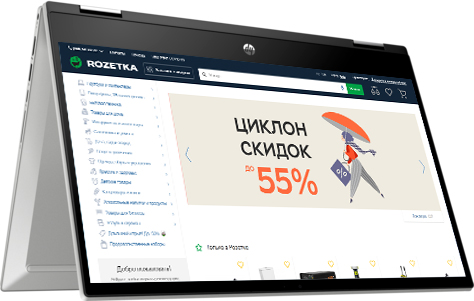 

Ноутбук HP Pavilion x360 Convertible 14-dw1014ur (315F7EA) Silver