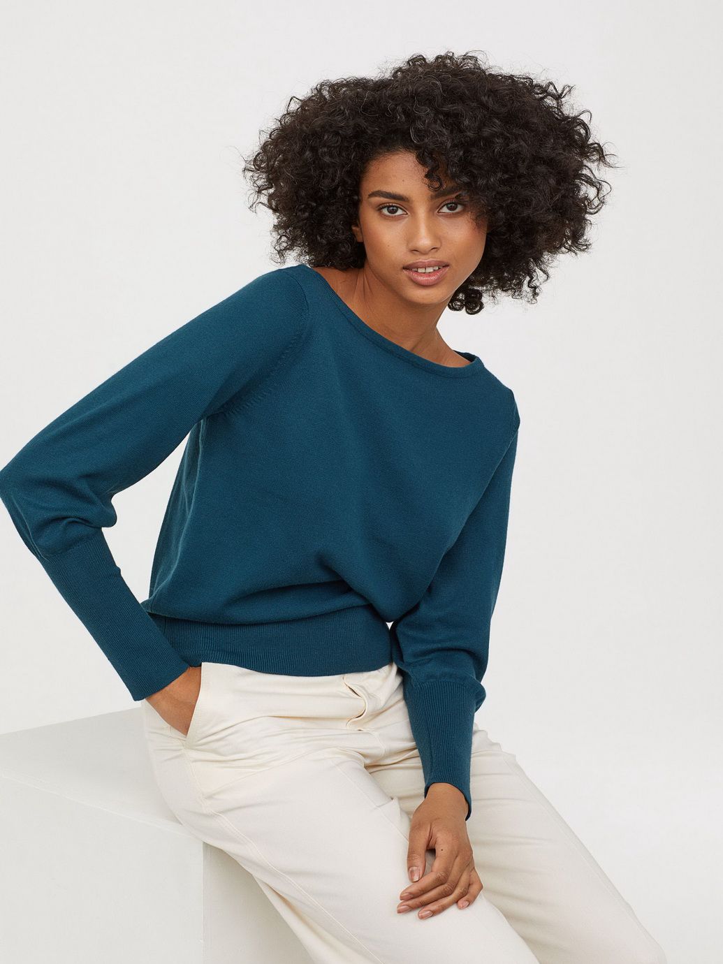 

Джемпер H&M 0651724-8 S Изумрудный