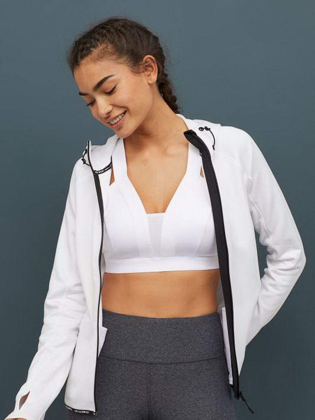 

Спортивный топ H&M Sport 0572582-9 M Белый