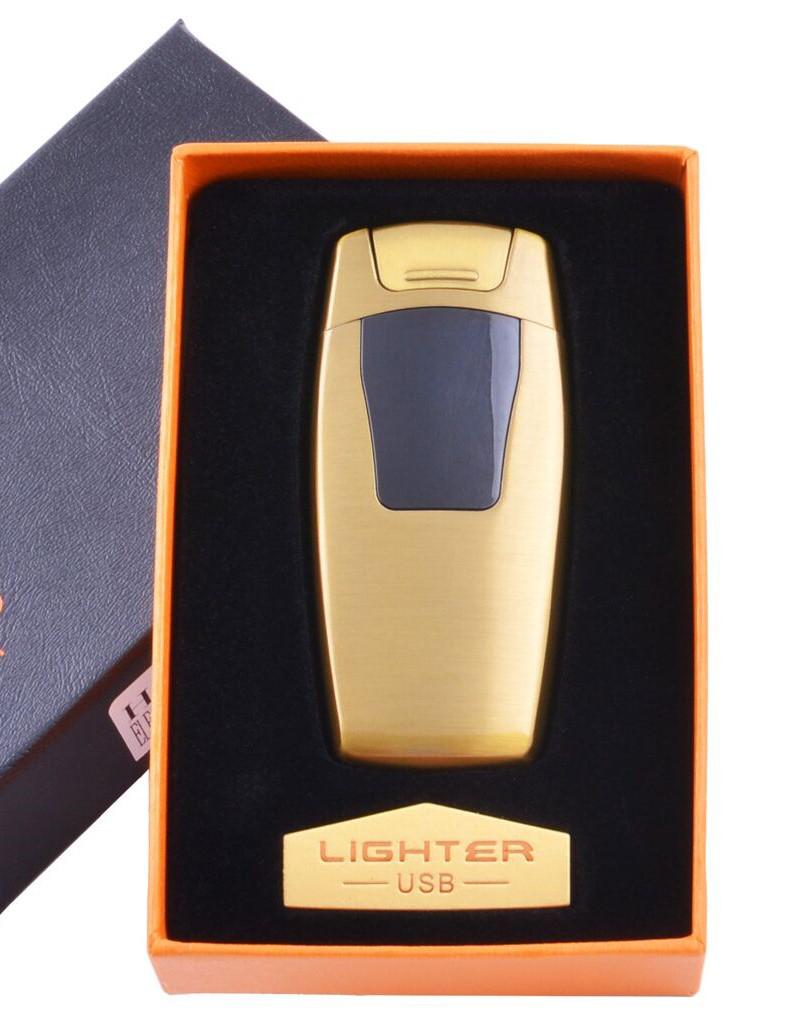 

Электроимпульсная зажигалка в подарочной коробке Украина №HL-105 Gold Lighter