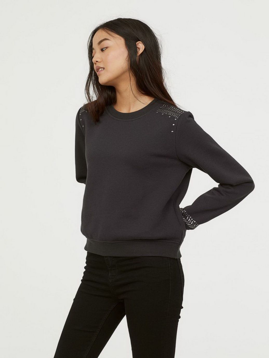 

Свитшот H&M 0590664-8 S Черный