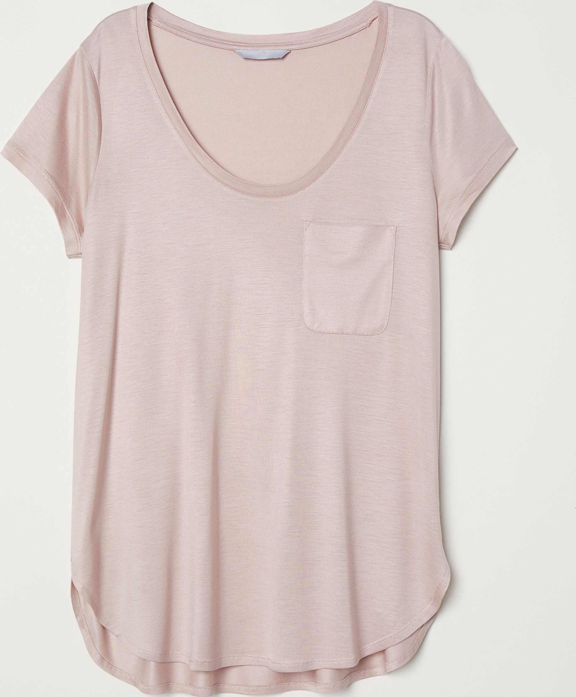 

Футболка H&M 0548613-8 S Светло-розовая