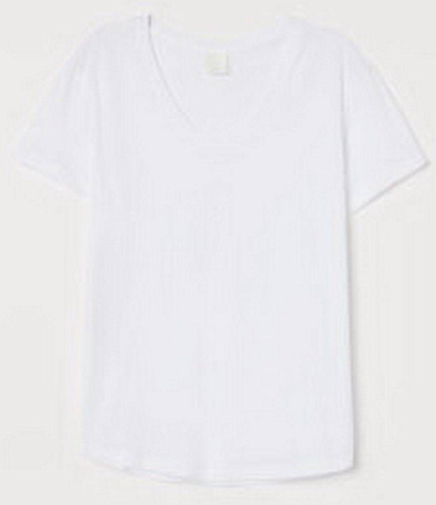 

Футболка H&M 0767862-0  Белая, Футболка H&M 0767862-0 L Белая