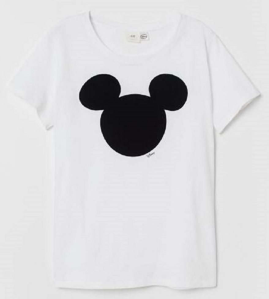 

Футболка H&M Mickey Mouse 0737205-9 XL Белая