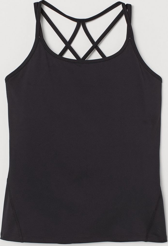 

Спортивная майка H&M Sport 0759909-0  Черная, Спортивная майка H&M Sport 0759909-0 L Черная