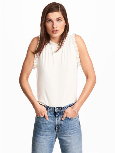 

Майка H&M 0507533-6  Белая, Майка H&M 0507533-6 S Белая