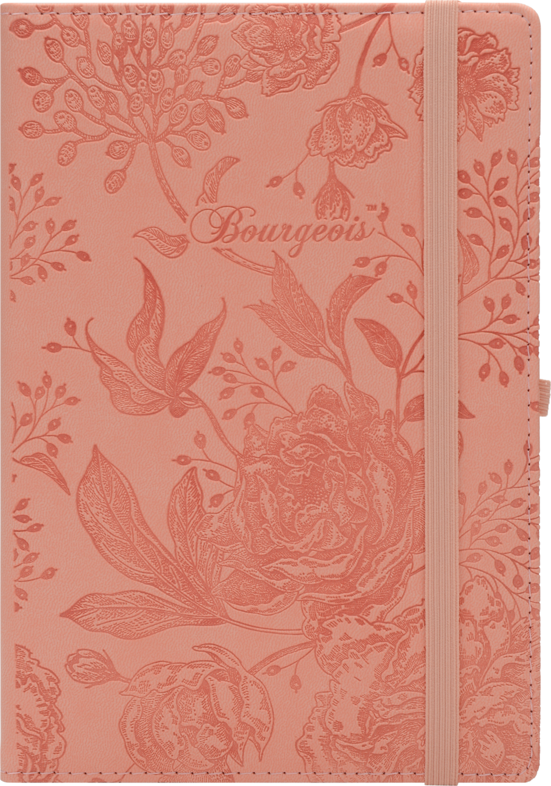 

Блокнот Bourgeois N9192 70 г/м² Искусственная кожа на резинке + тиснение А5 120 листов в линию Оранжевый (6923749728131)