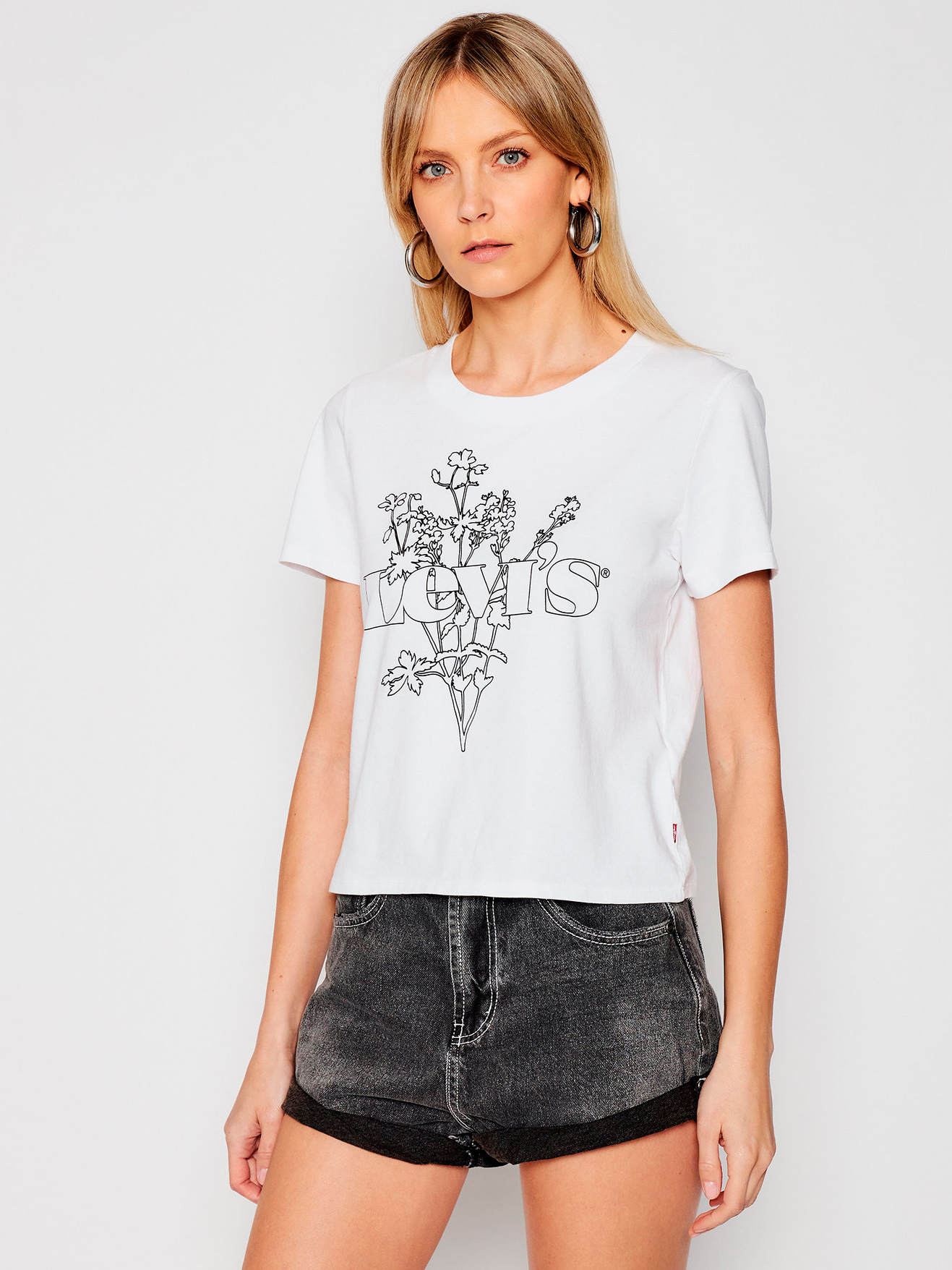 

Футболка Levi's Graphic Surf Tee New Logo Flower Outlin 29674-0140 S