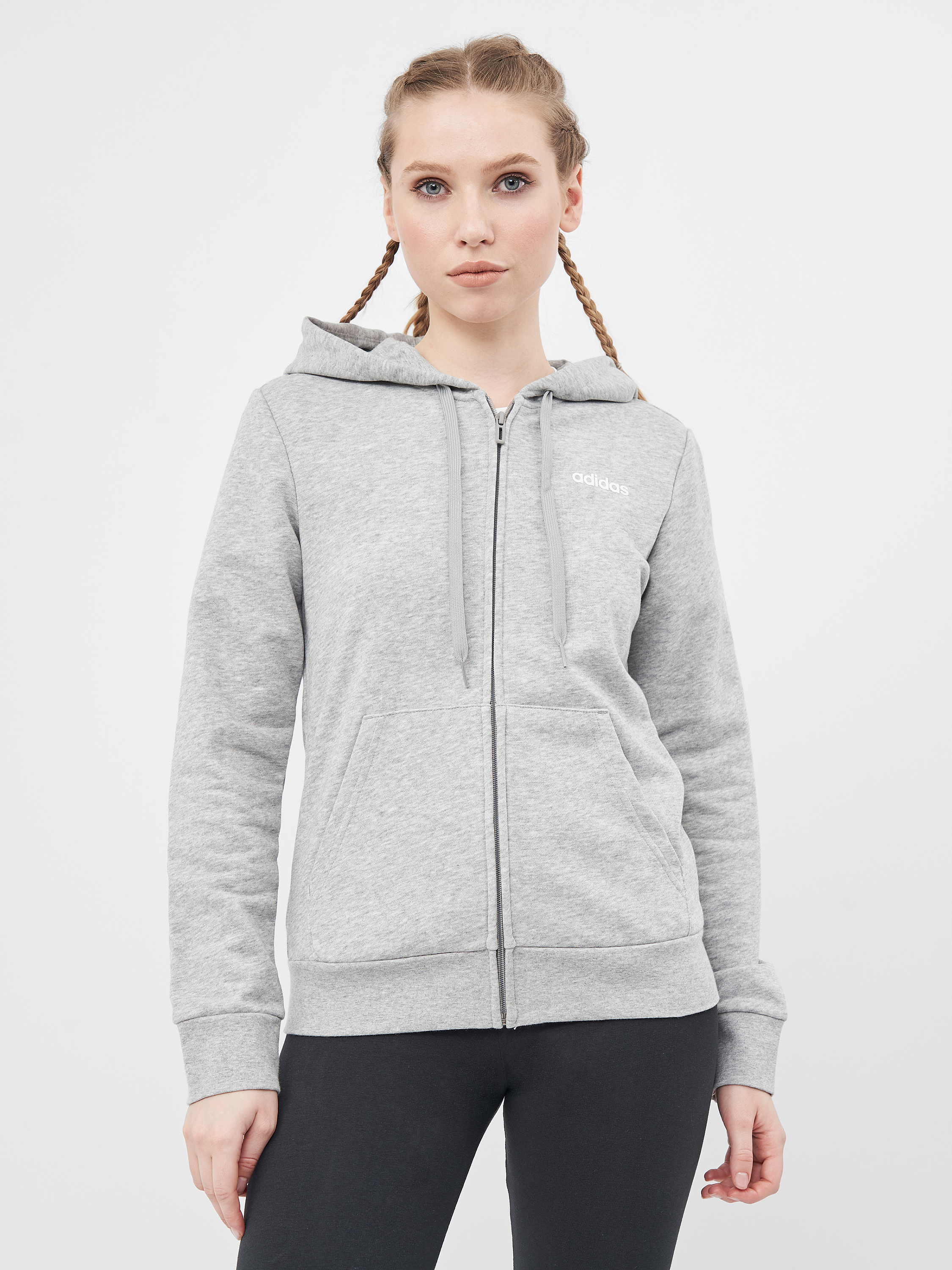 

Толстовка Adidas W E Pln Fz Hd DU0664 XS Medium Grey Heather