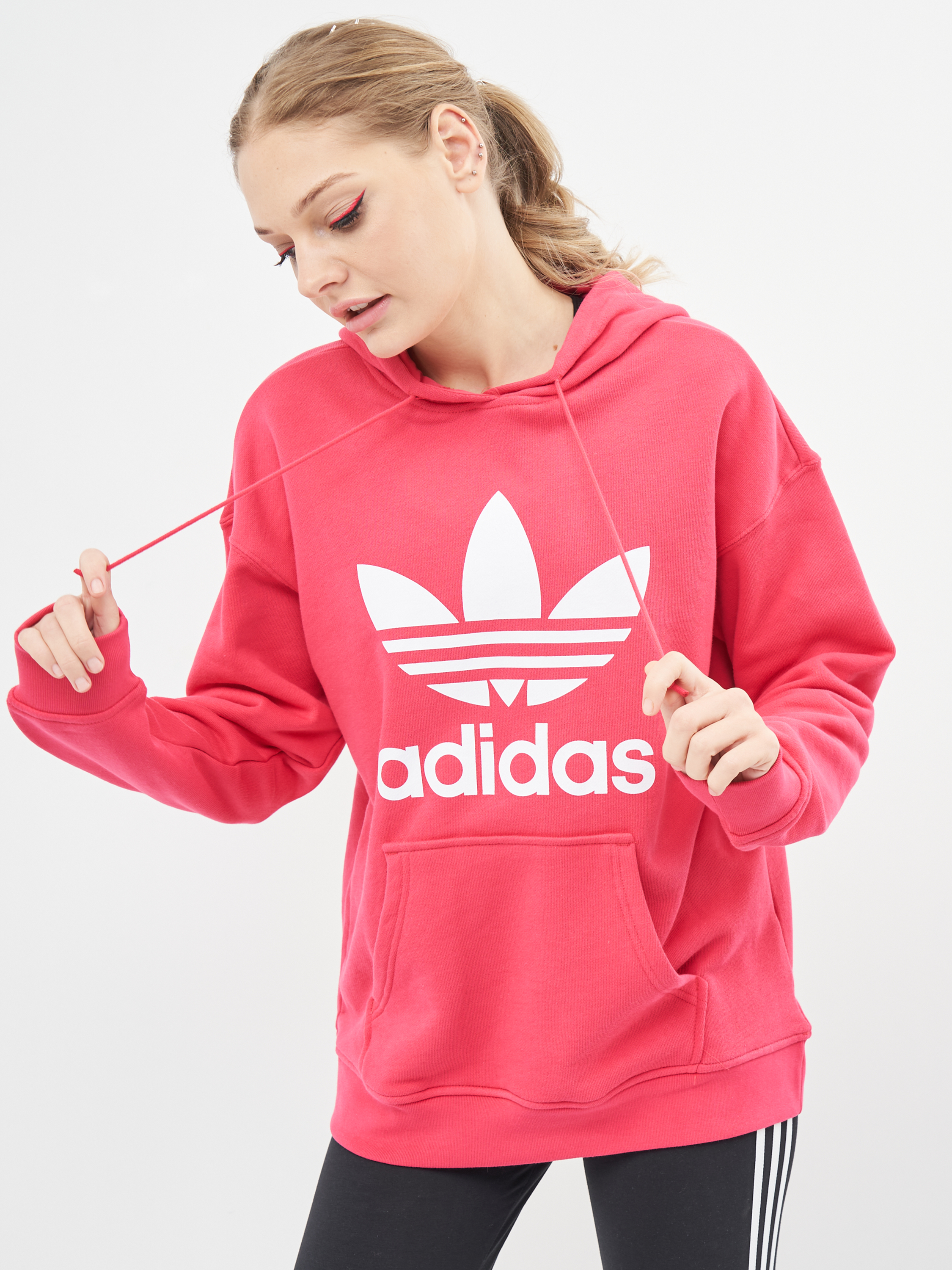 

Худи Adidas Adicolor Trefoil GD2439 2XS/XS Power Pink/White