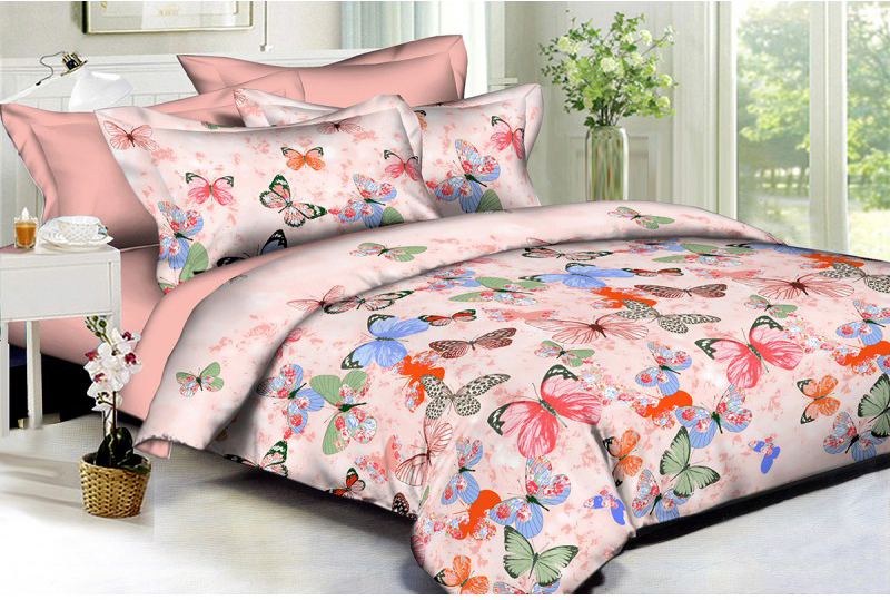 

Комплект постельного белья SoundSleep Colorful Butterflies Полисатин 200х220