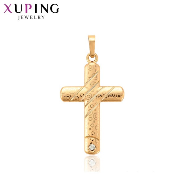 

Крестик Xuping с белым фианитом позолота 18К 10005125