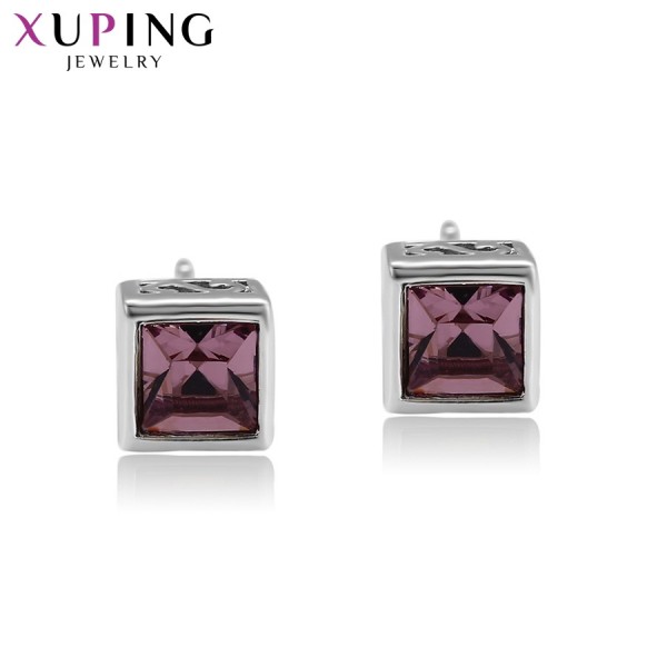 

Серьги Xuping c фиолетовыми кристаллами Swarovski родиум 7983000