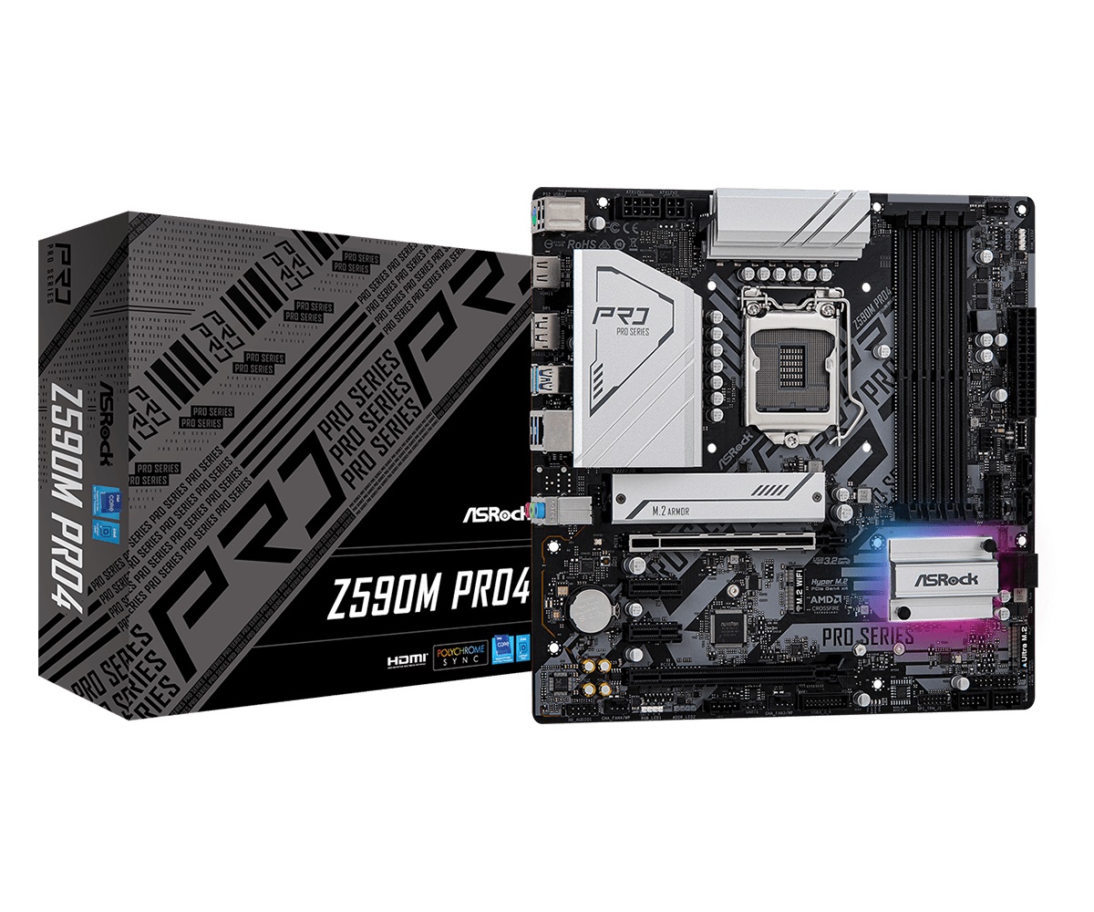 

Материнская плата ASRock Z590M Pro4 Socket 1200